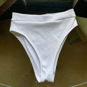 Aerie Ribbed High Waisted Cheeky Bikini Bottoms